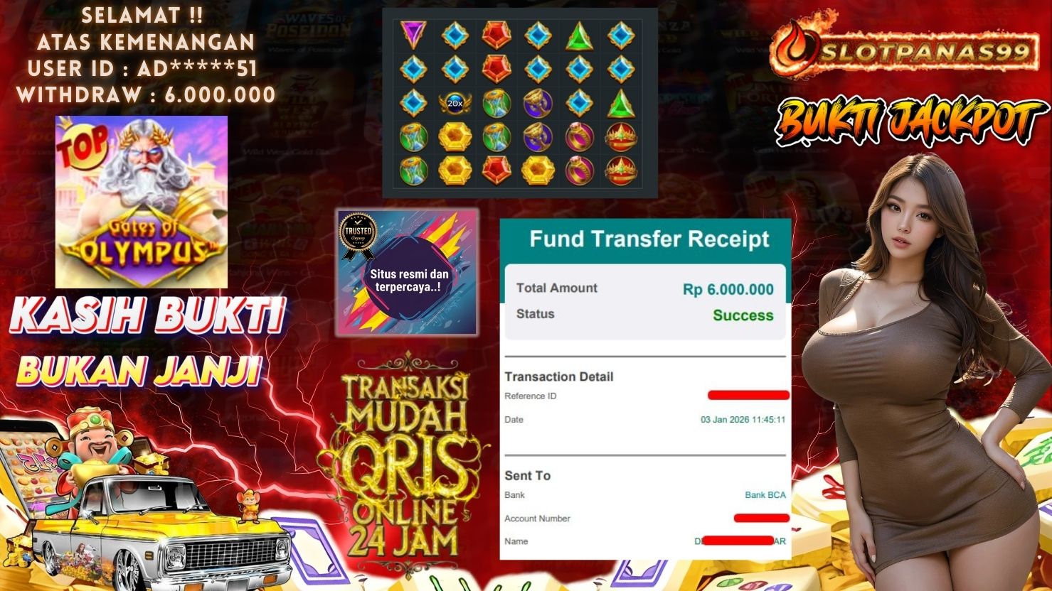 SLOTPANAS99 JACKPOT SLOT GATES OF OLYMPUS